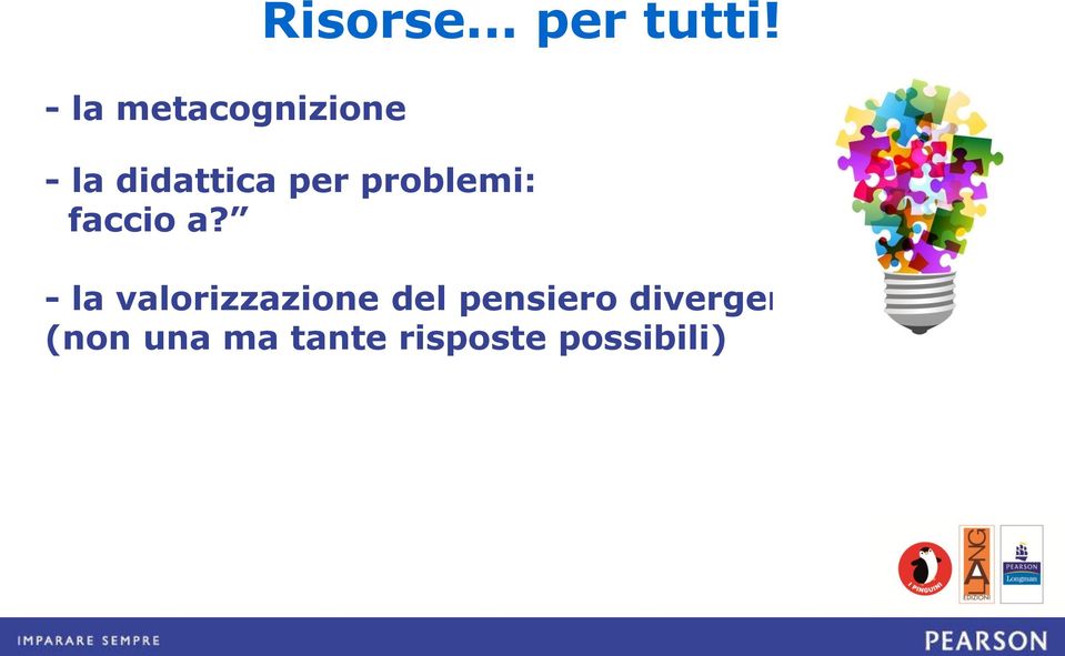 a? - la valorizzazione del pensiero