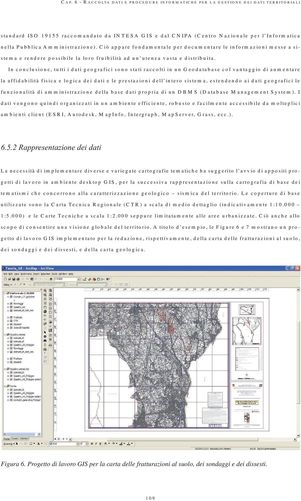 In conclusione, tutti i dati geografici sono stati raccolti in un Geodatabase col vantaggio di aumentare la affidabilità fisica e logica dei dati e le prestazioni dell intero sistema, estendendo ai