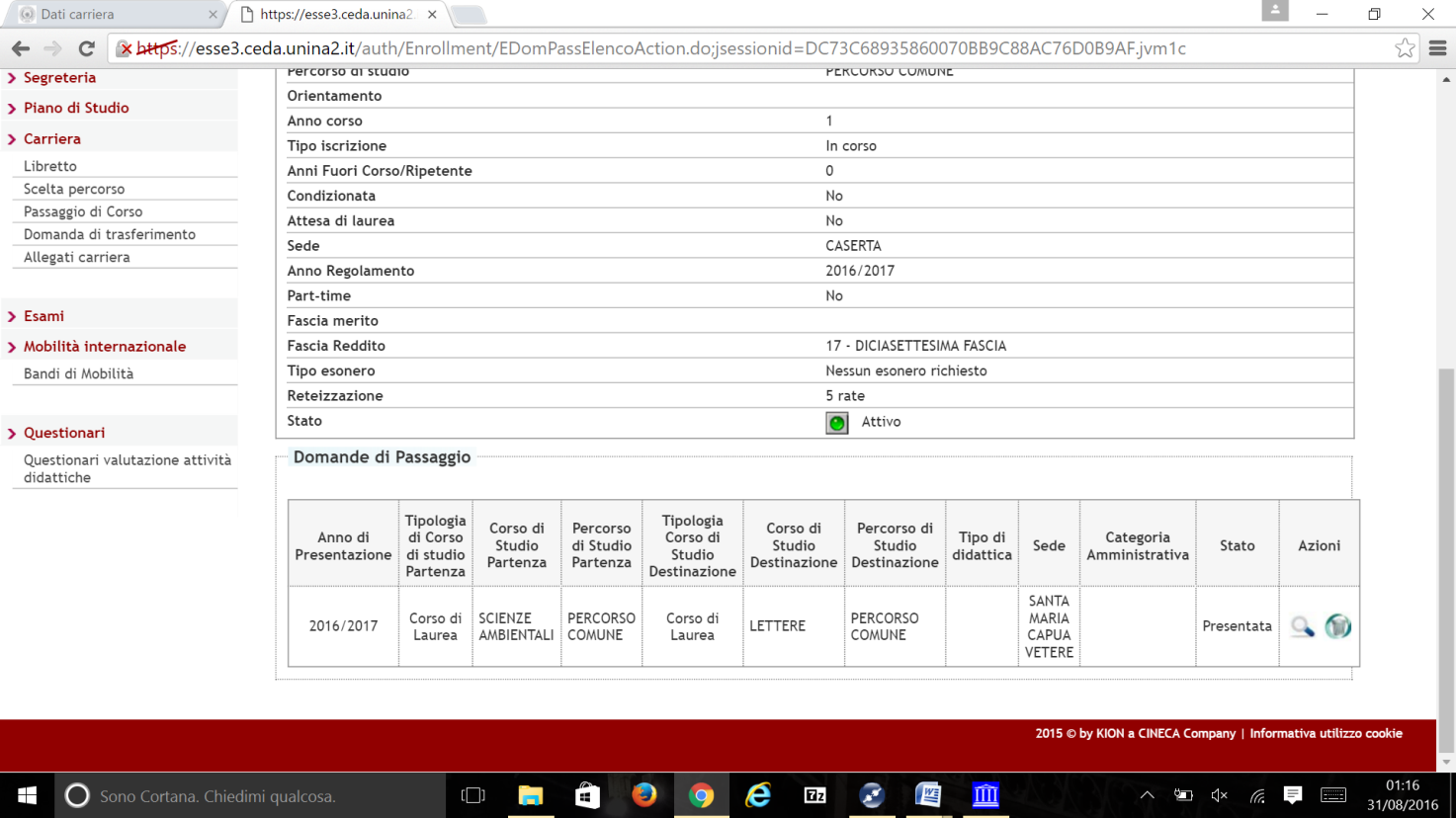 11) Cliccare su "Prosegui" 12) Cliccare sulla lente di ingrandimento per accedere