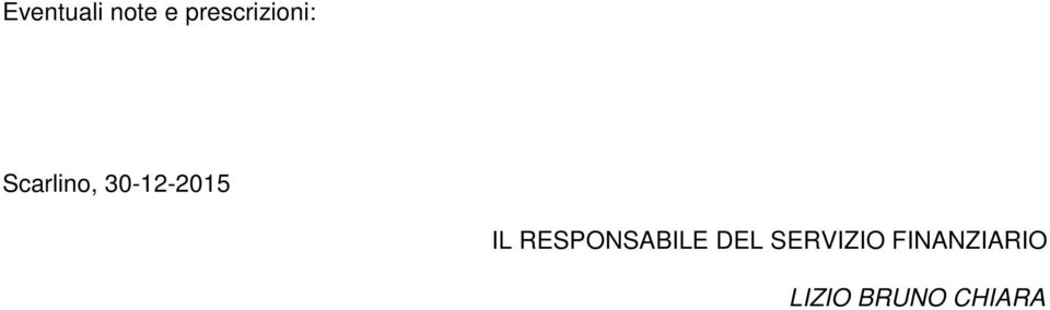 30-12-2015 IL RESPONSABILE