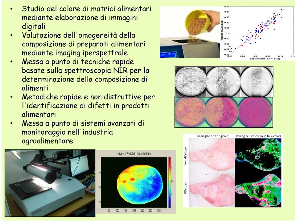 spettroscopia NIR per la determinazione della composizione di alimenti Metodiche rapide e non distruttive per