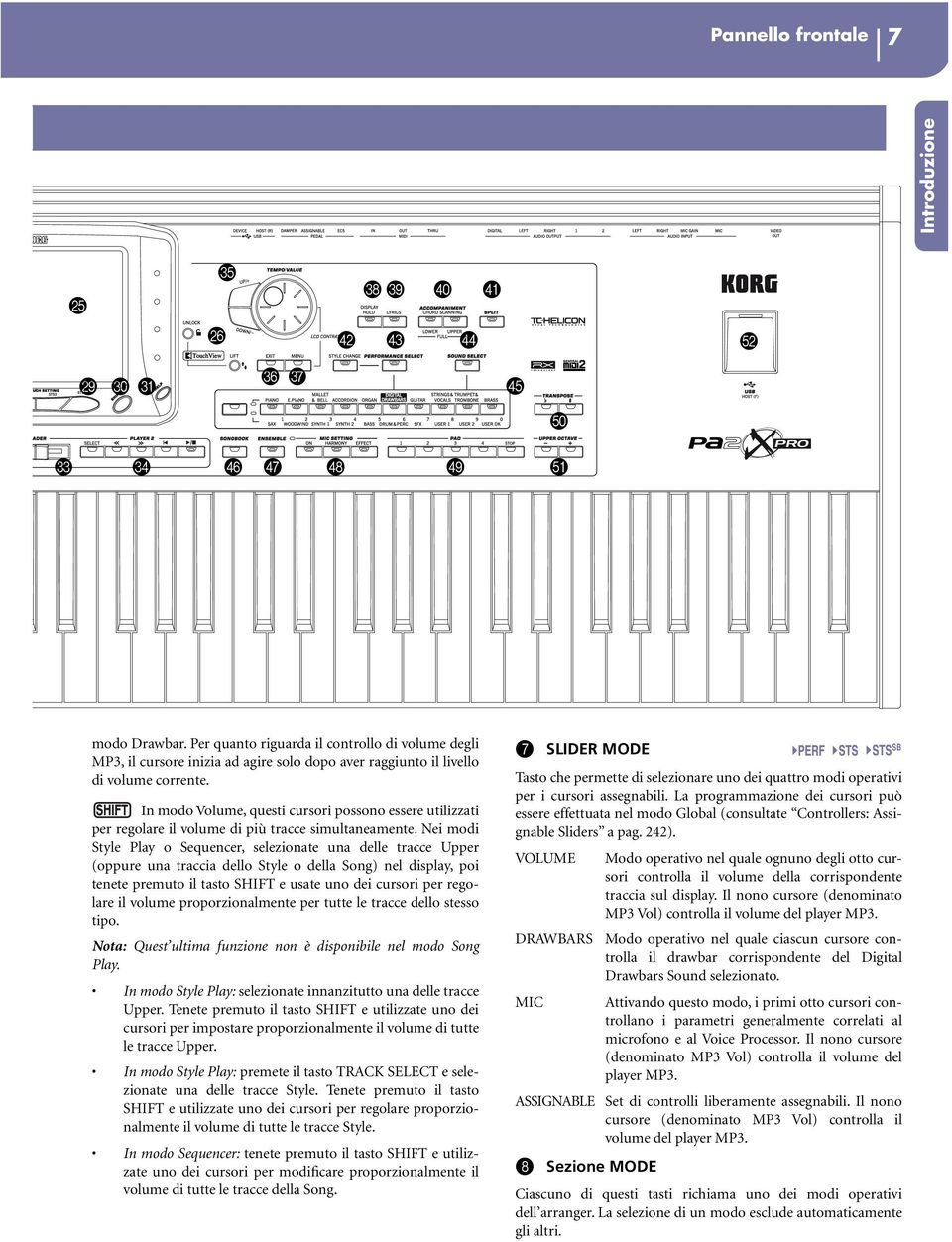 In modo Volume, questi cursori possono essere utilizzati per regolare il volume di più tracce simultaneamente.