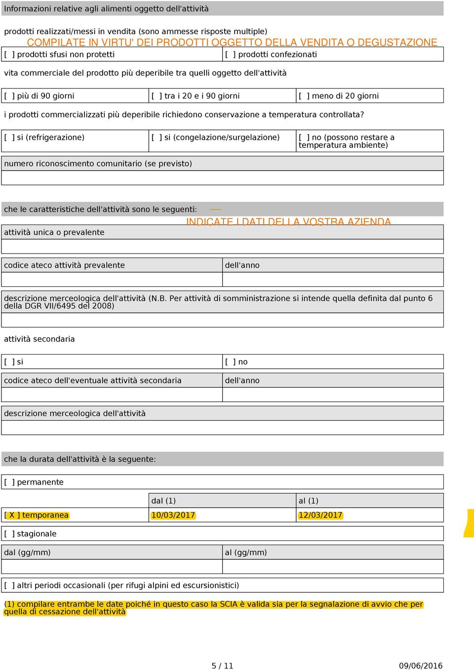 conservazione a temperatura controllata?