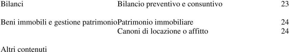 patrimonio Patrimonio immobiliare 24