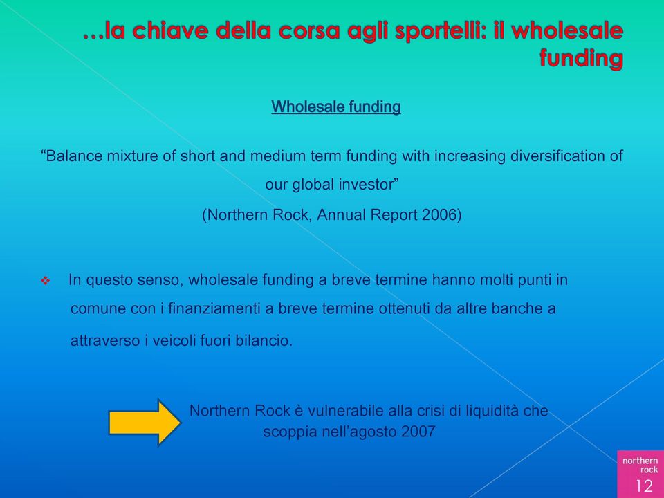 termine hanno molti punti in comune con i finanziamenti a breve termine ottenuti da altre banche a