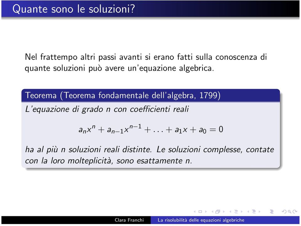 equazione algebrica.