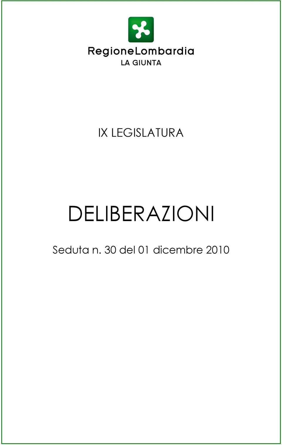 30 del 01 dicembre 2010