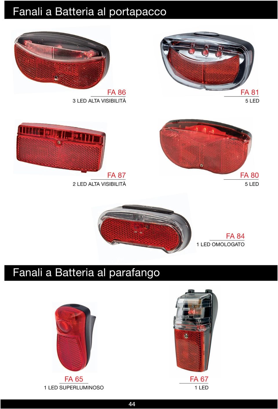 VISIBILITÀ 5 LED FA 84 1 LED OMOLOGATO Fanali a