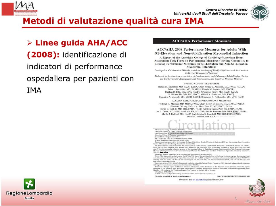 identificazione di indicatori di