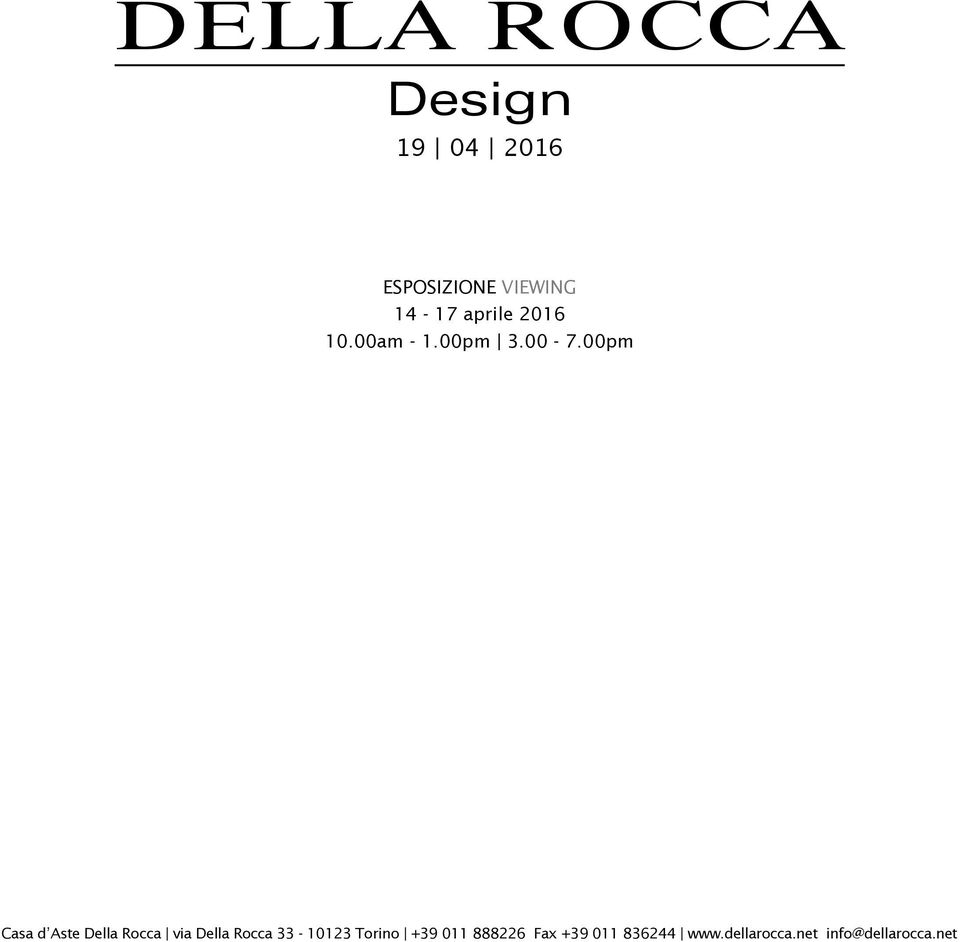 00pm Casa d Aste Della Rocca via Della Rocca 33-10123