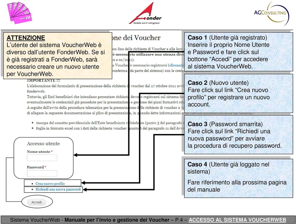 Accedi Accedi per per accedere accedere al al sistema sistema VoucherWeb.