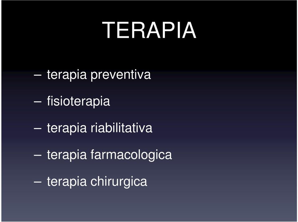 terapia riabilitativa