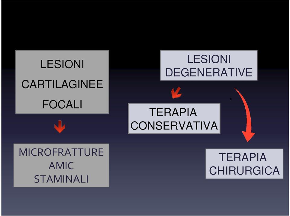 LESIONI DEGENERATIVE TERAPIA