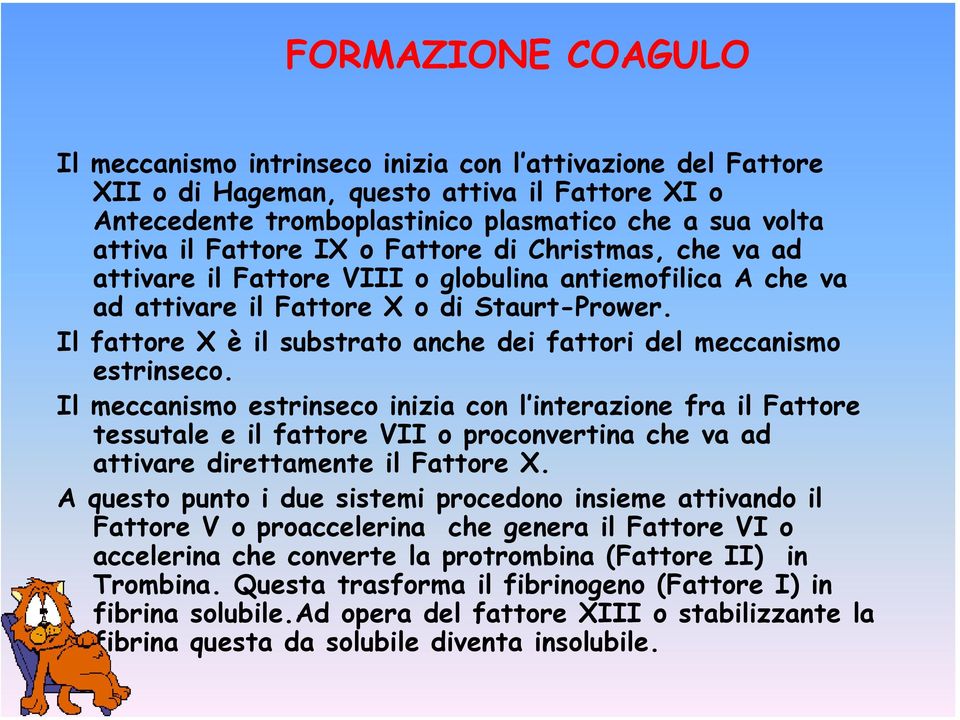 Il fattore X è il substrato anche dei fattori del meccanismo estrinseco.