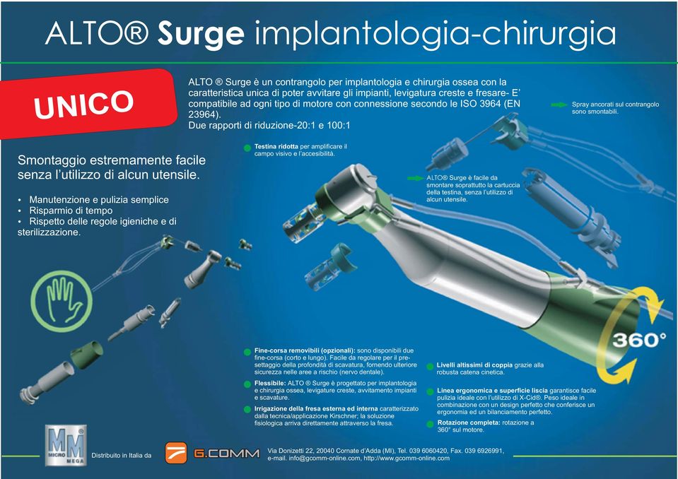 Smontaggio estremamente facile senza l utilizzo di alcun utensile. Manutenzione e pulizia semplice Risparmio di tempo Rispetto delle regole igieniche e di sterilizzazione.