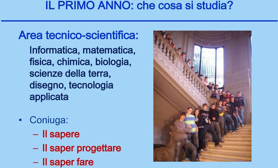 fisica, chimica, biologia, scienze della terra,