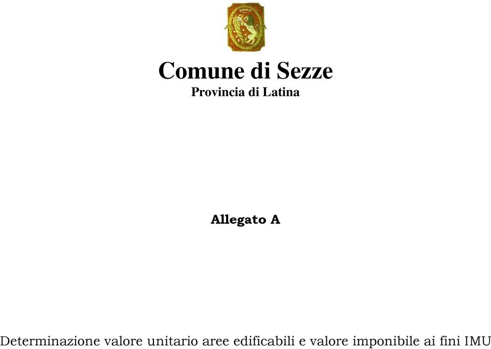 Determinazione valore unitario