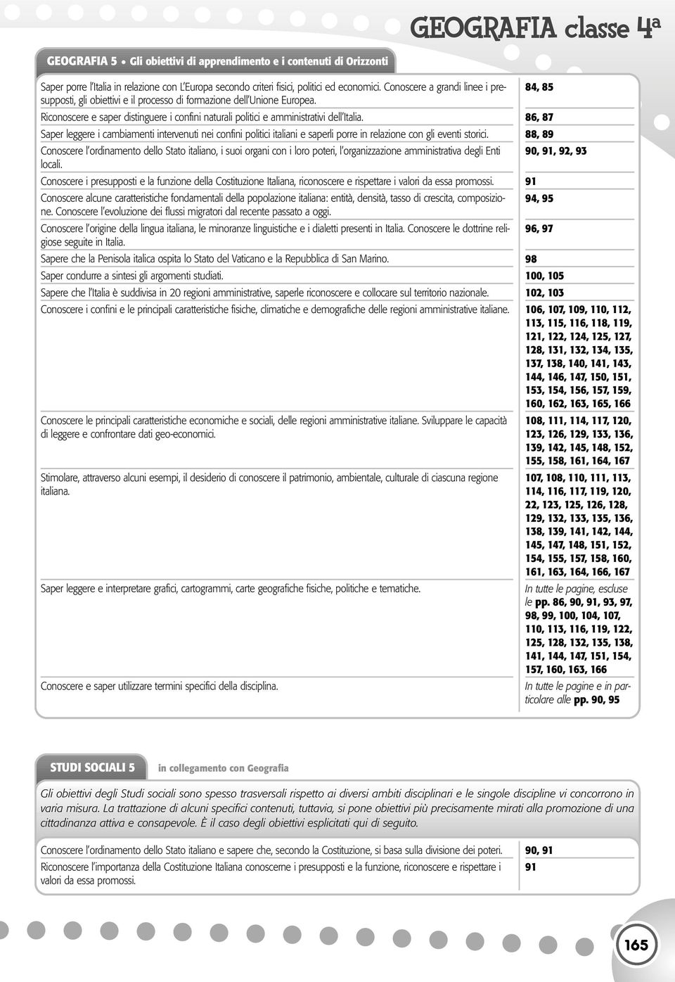 Saper leggere i cambiamenti intervenuti nei confini politici italiani e saperli porre in relazione con gli eventi storici.