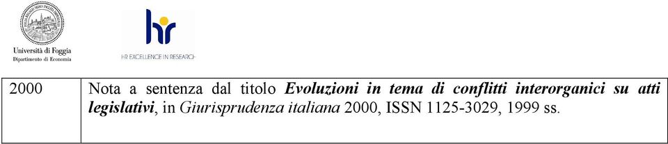 interorganici su atti legislativi, in