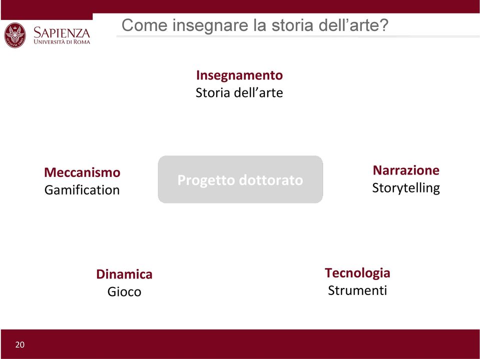 Gamification Progetto dottorato Narrazione