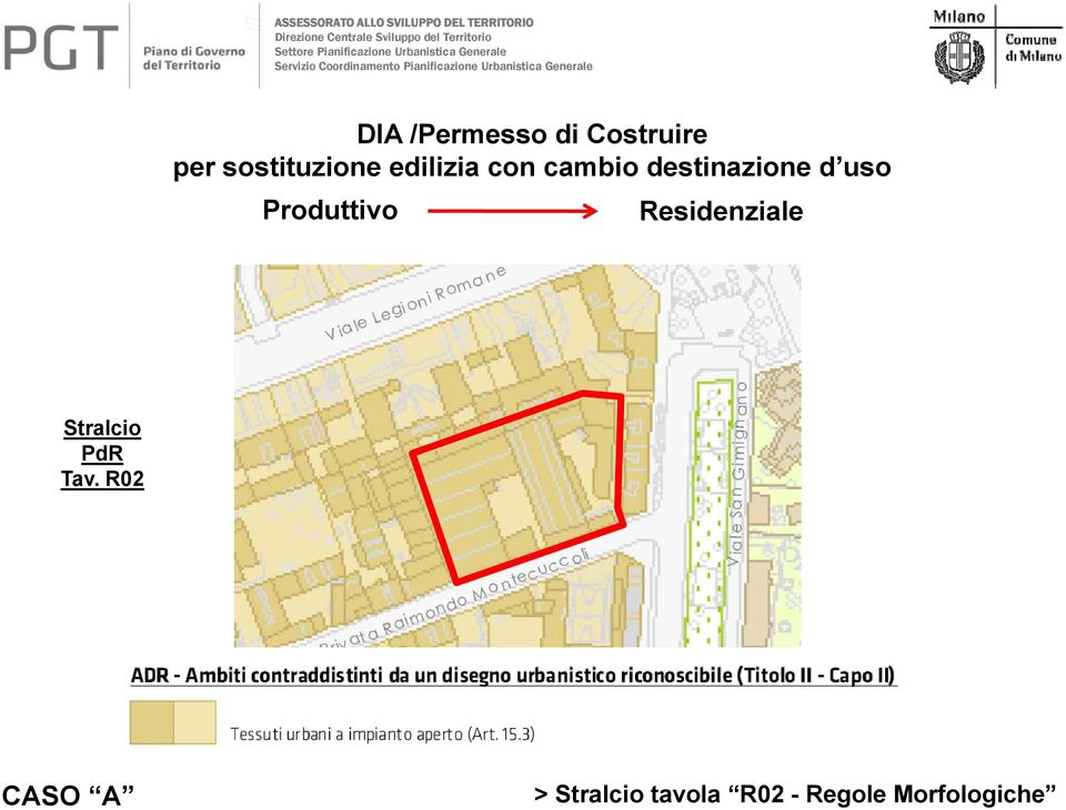 Produttivo o Residenziale i Stralcio PdR Tav.