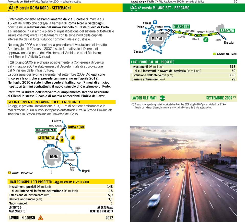 di Porto e si inserisce in un ampio piano di riqualificazione del sistema autostradale laziale che migliorerà i collegamenti con la zona nord della capitale, interessata da un forte sviluppo