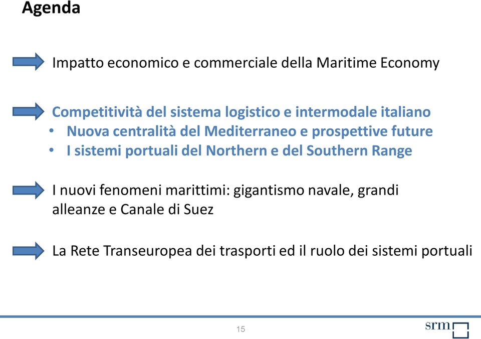 sistemi portuali del Northern e del Southern Range I nuovi fenomeni marittimi: gigantismo