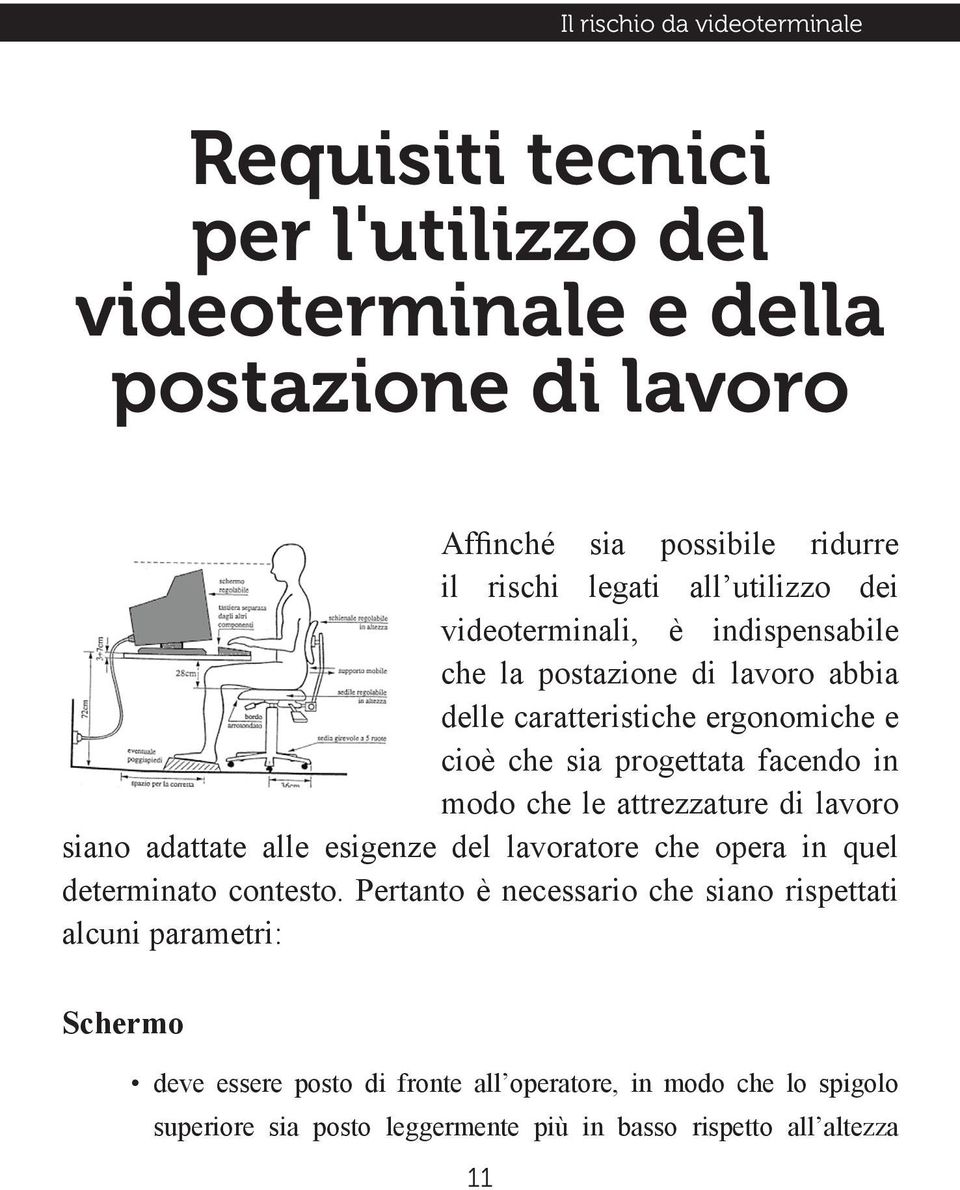 modo che le attrezzature di lavoro siano adattate alle esigenze del lavoratore che opera in quel determinato contesto.