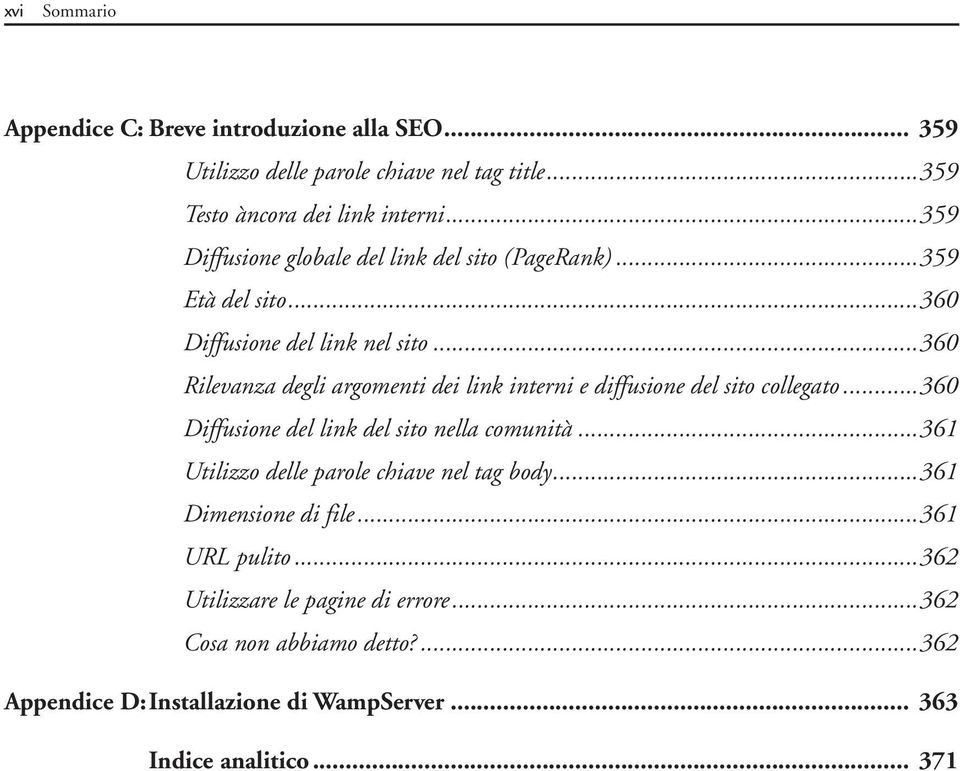 ..360 Rilevanza degli argomenti dei link interni e diffusione del sito collegato...360 Diffusione del link del sito nella comunità.