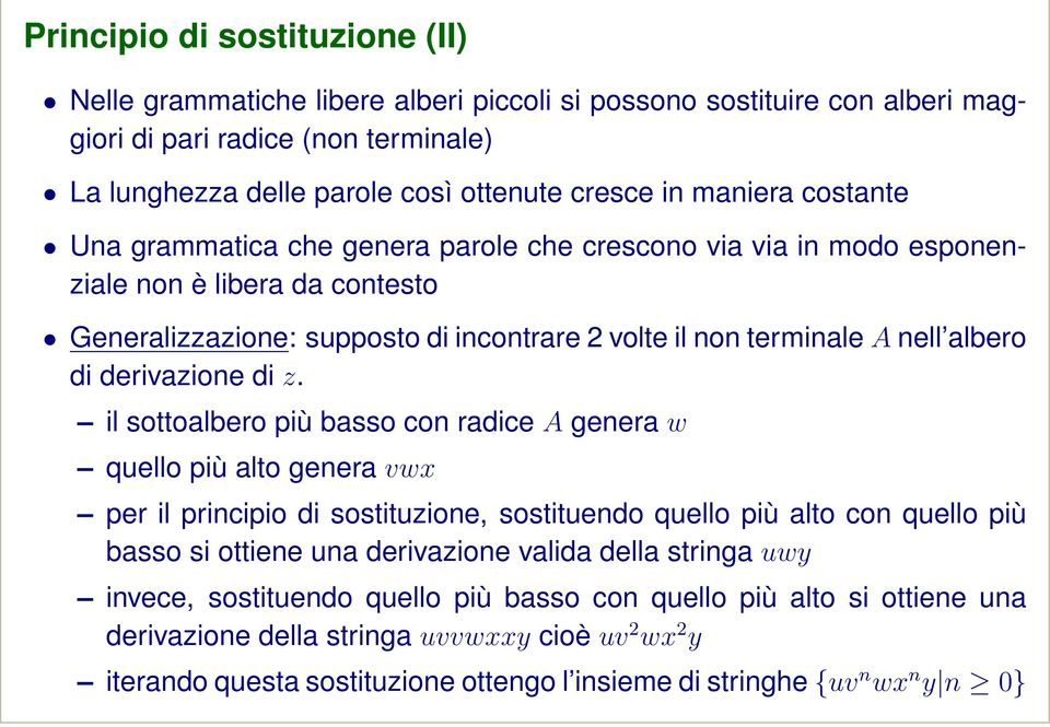 derivazione di z.