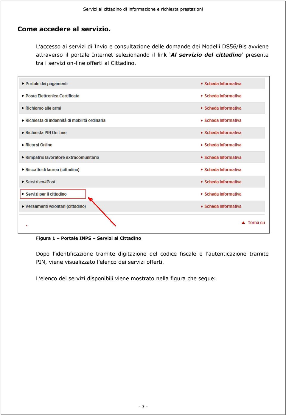 selezionando il link Al servizio del cittadino presente tra i servizi on-line offerti al Cittadino.