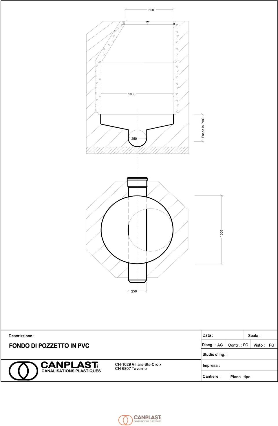 Villars-Ste-Croix A Impresa : CH-6807 Taverne CANALISATIONS