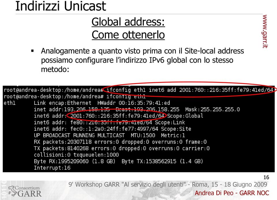 con il Site-local address possiamo