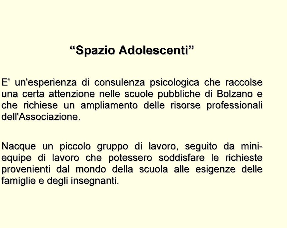 dell'associazione.