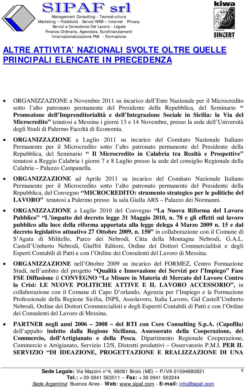 sede dell Università degli Studi di Palermo Facoltà di Economia.