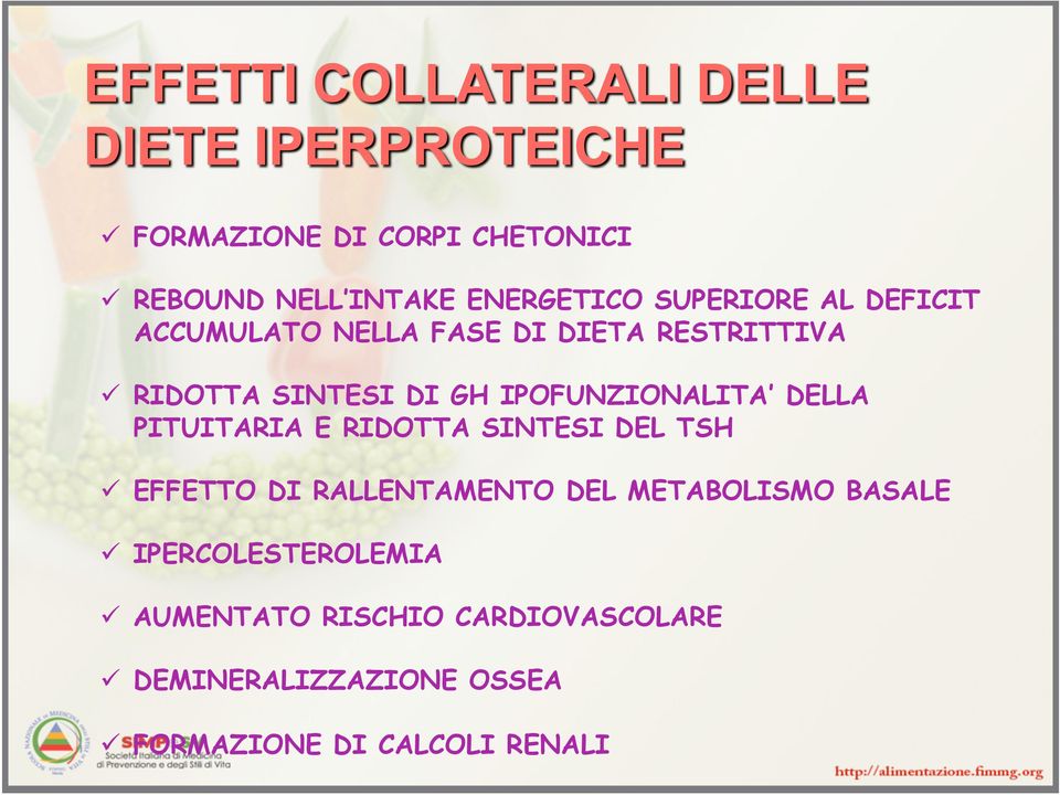 PITUITARIA E RIDOTTA SINTESI DEL TSH EFFETTO DI RALLENTAMENTO DEL METABOLISMO BASALE