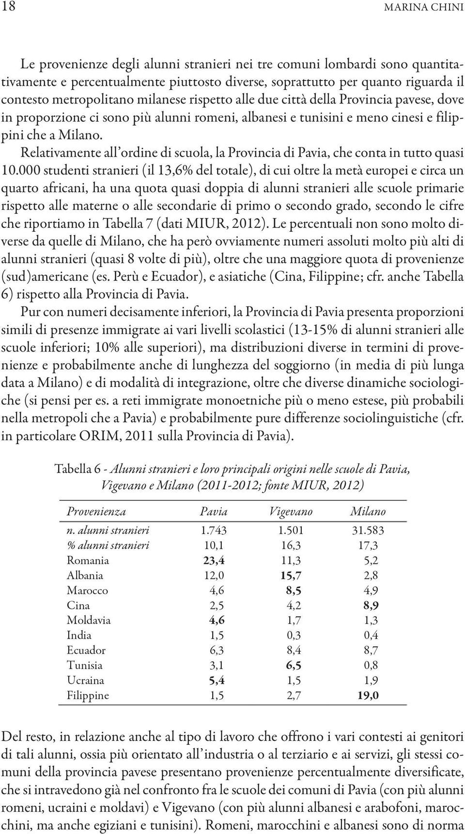 Relativamente all ordine di scuola, la Provincia di Pavia, che conta in tutto quasi 10.