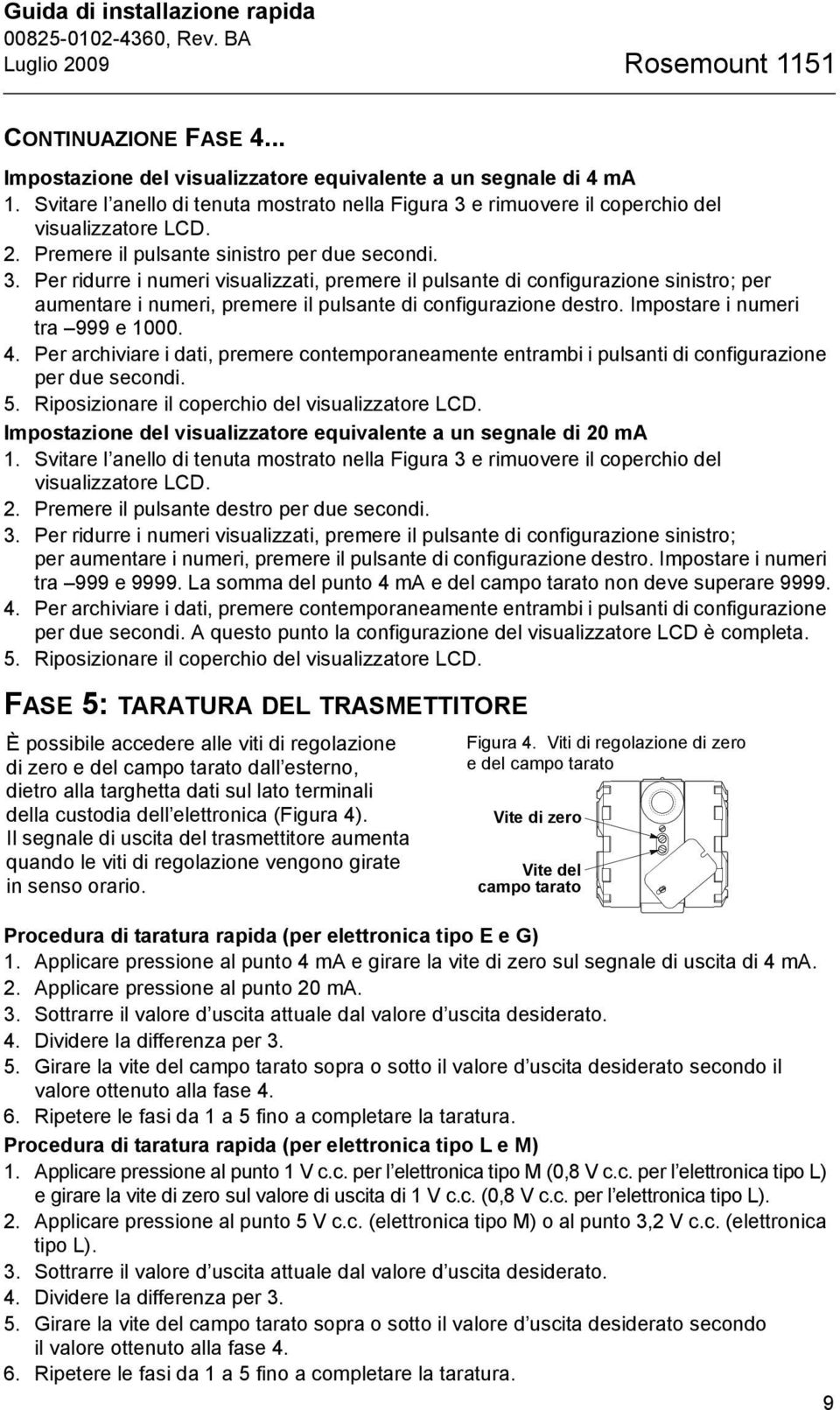 e rimuovere il coperchio del visualizzatore LCD. 2. Premere il pulsante sinistro per due secondi. 3.