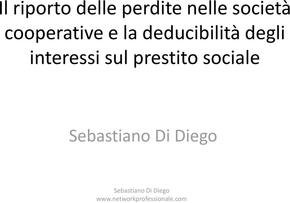 deducibilità degli interessi sul