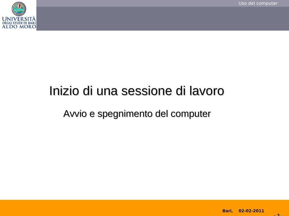 lavoro Avvio e