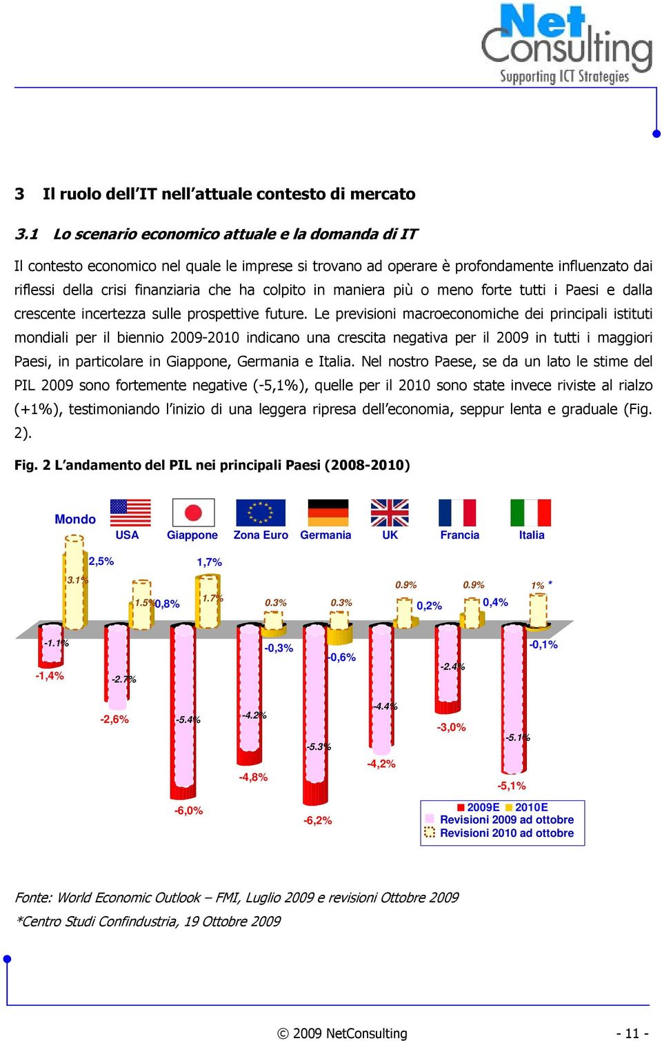 maniera più o meno forte tutti i Paesi e dalla crescente incertezza sulle prospettive future.