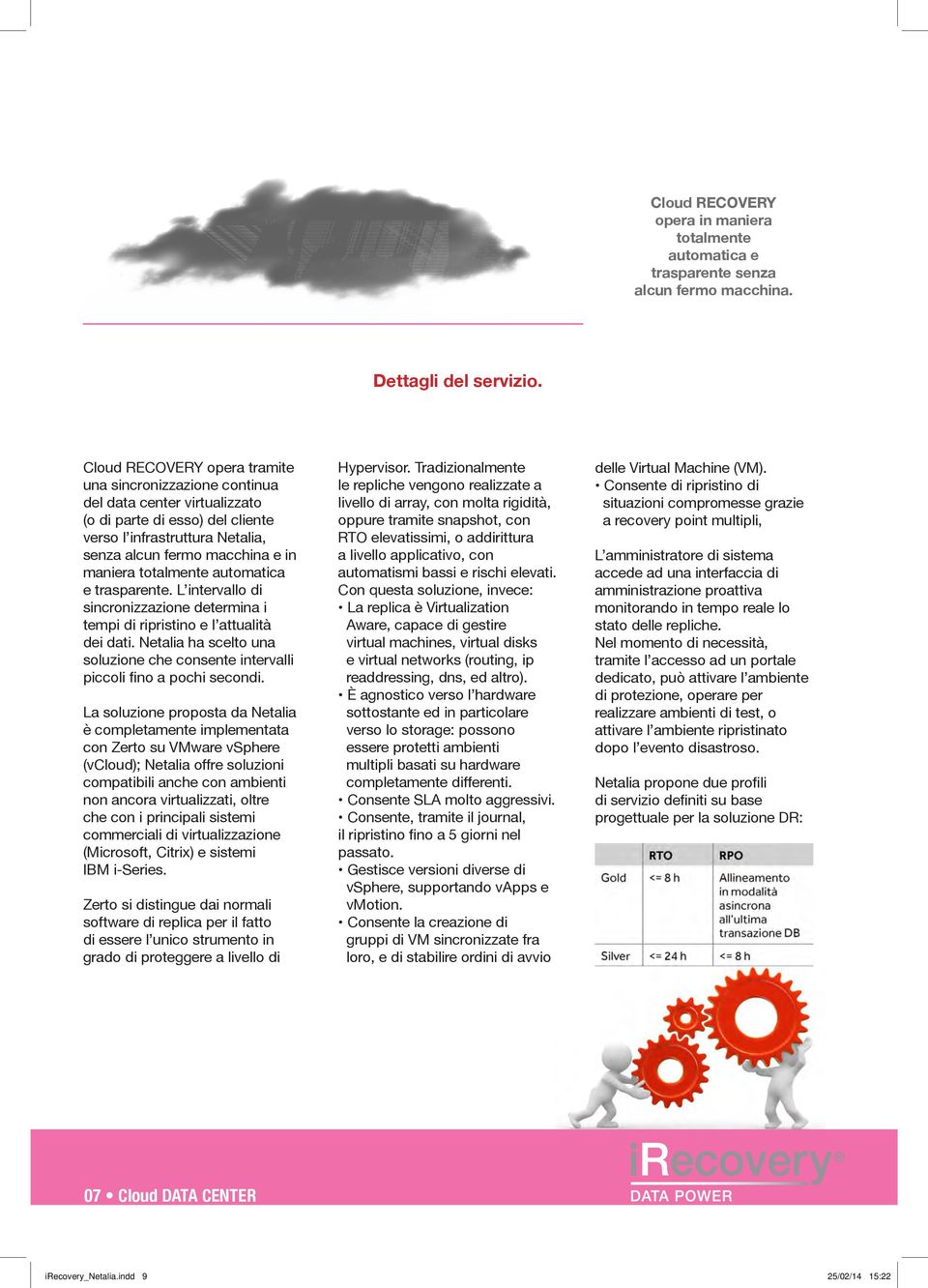 totalmente automatica e trasparente. L intervallo di sincronizzazione determina i tempi di ripristino e l attualità dei dati.