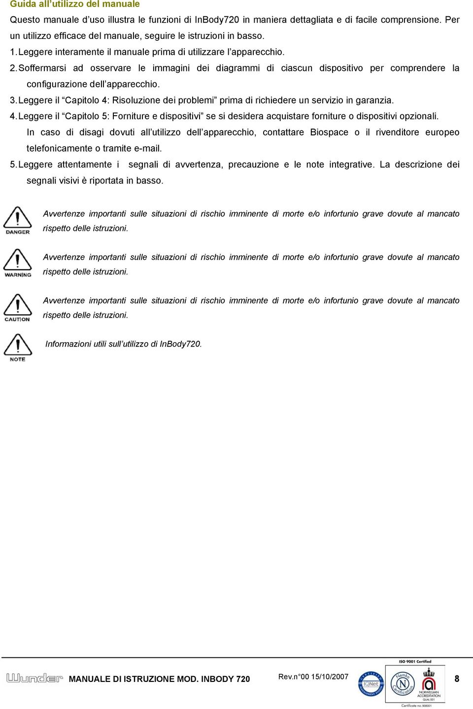 Soffermarsi ad osservare le immagini dei diagrammi di ciascun dispositivo per comprendere la configurazione dell apparecchio. 3.