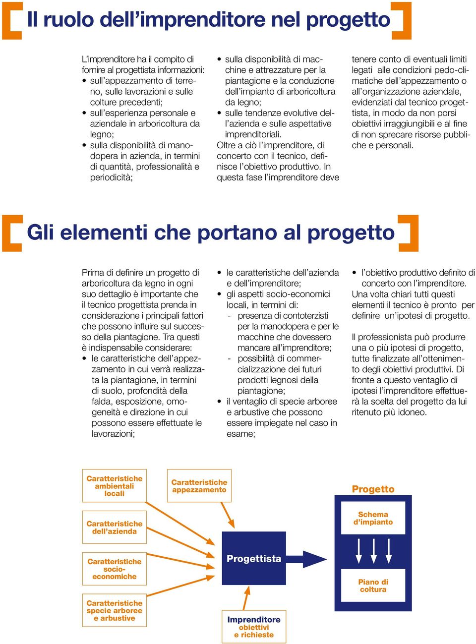 attrezzature per la piantagione e la conduzione dell impianto di arboricoltura da legno; sulle tendenze evolutive dell azienda e sulle aspettative imprenditoriali.