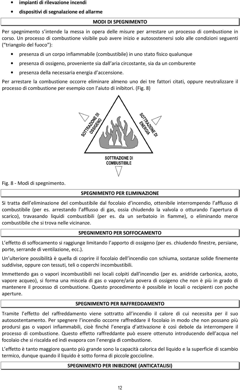 qualunque presenza di ossigeno, proveniente sia dall aria circostante, sia da un comburente presenza della necessaria energia d accensione.