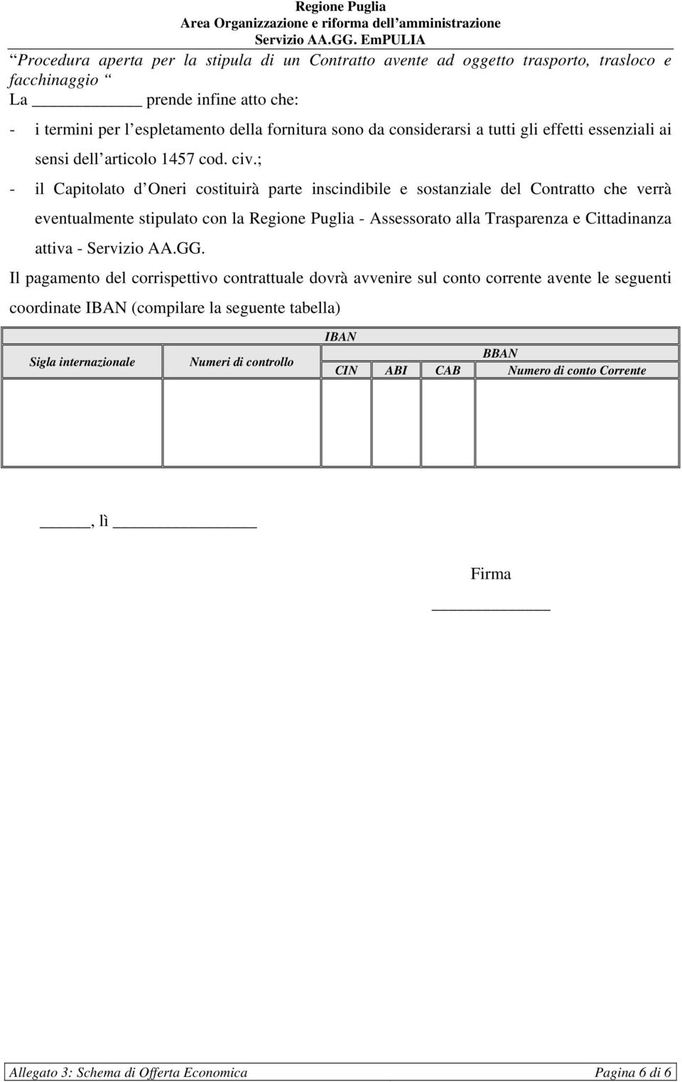 Trasparenza e Cittadinanza attiva - Servizio AA.GG.