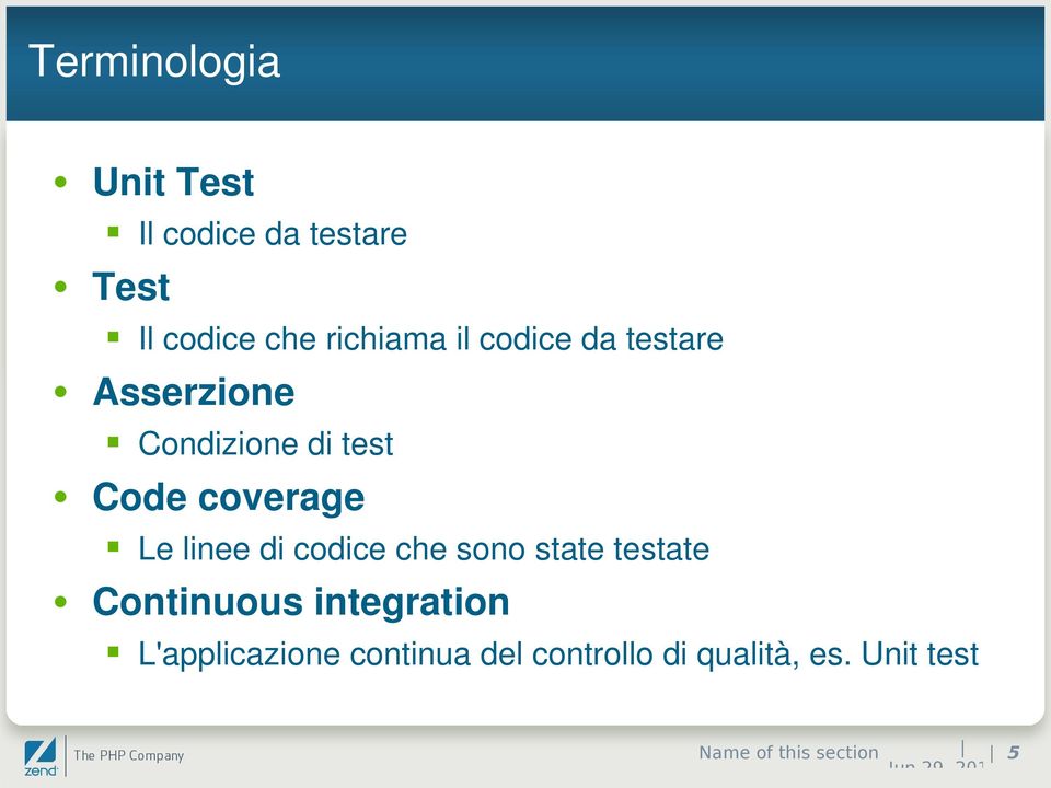 linee di codice che sono state testate Continuous integration