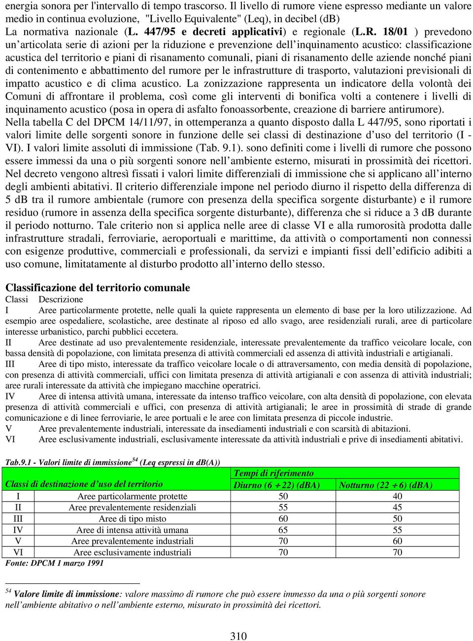 447/95 e decreti applicativi) e regionale (L.R.