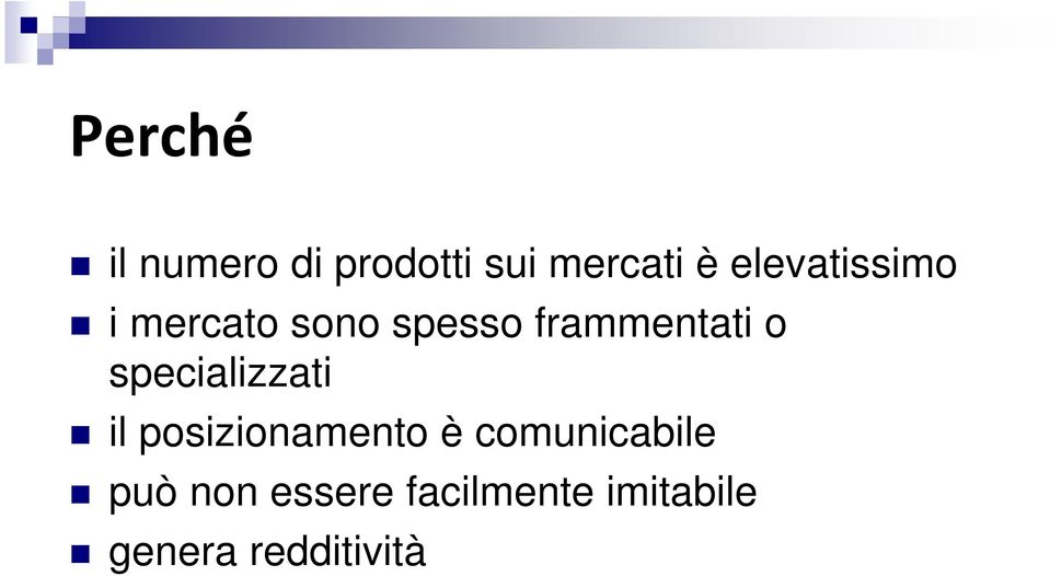 specializzati il posizionamento è comunicabile