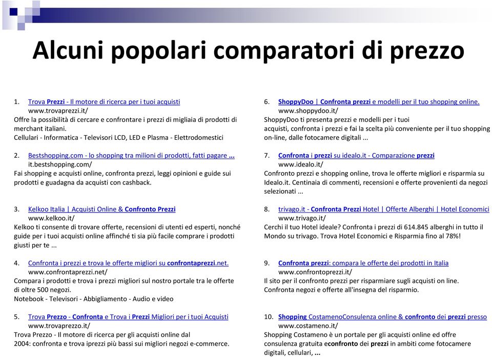 com - lo shopping tra milioni di prodotti, fatti pagare... it.bestshopping.